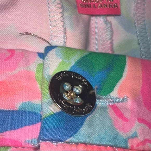 Lilly Pulitzer Kelly High Rise Skinny Ankle Pant Totally Blossom Women’s Size 14 - Picture 9 of 9